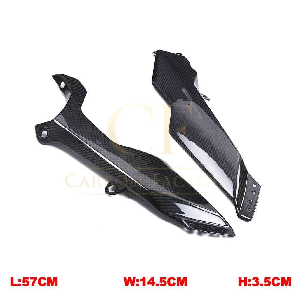 Pre-preg Carbon Fibre Seat Lower Side Panels for Yamaha R7 2022-Present - Carbon Factory