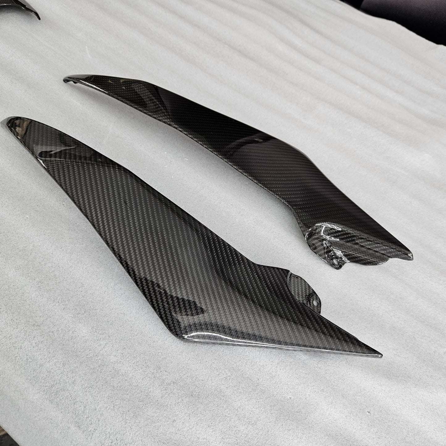 Pre-preg Carbon Fibre Side Panels for Yamaha R6 2008-2015 - Carbon Factory