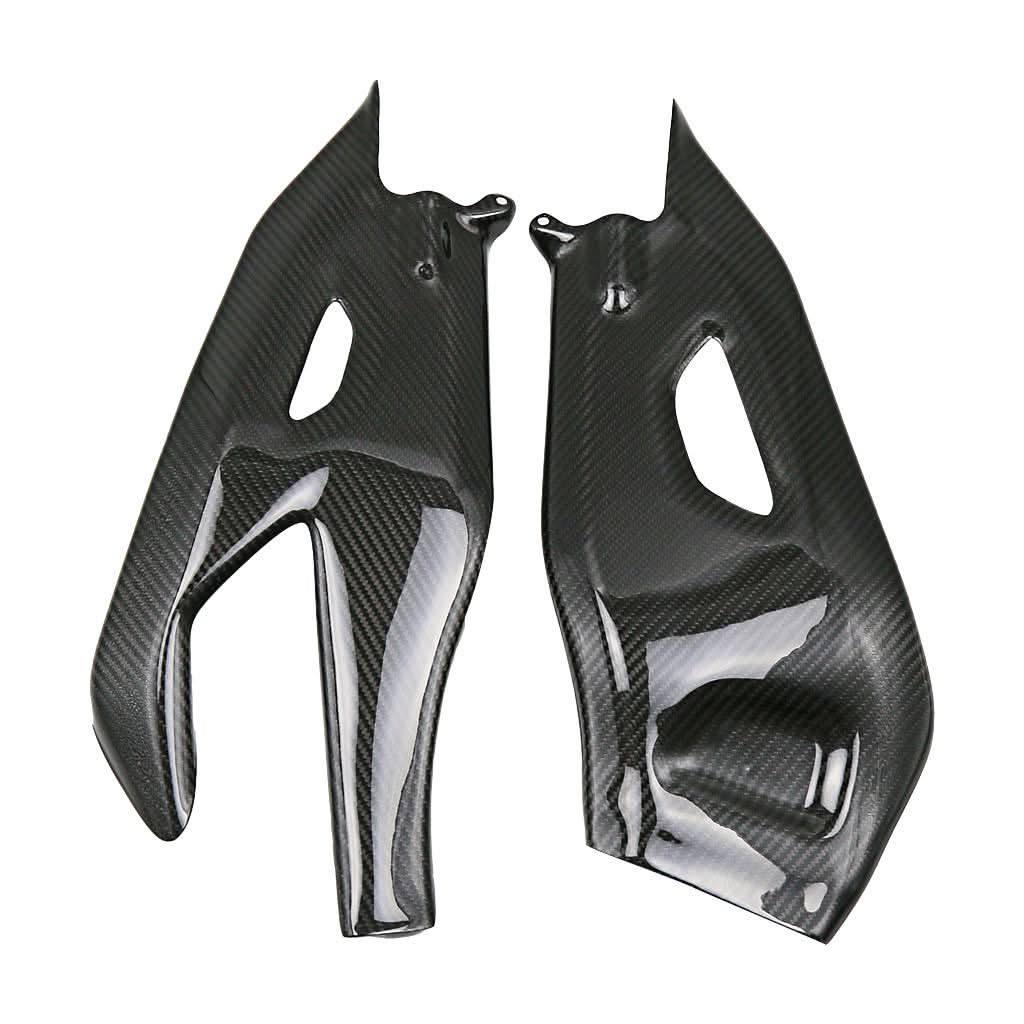 Pre-preg Carbon Fibre Swingarm Covers Protectors for Yamaha R1 2015-2024 - Carbon Factory