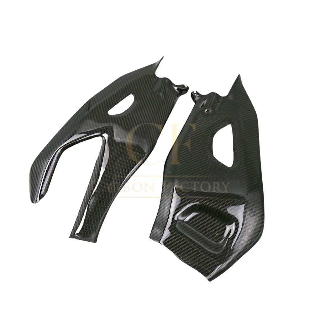 Pre-preg Carbon Fibre Swingarm Covers Protectors for Yamaha R1 2015-2024 - Carbon Factory