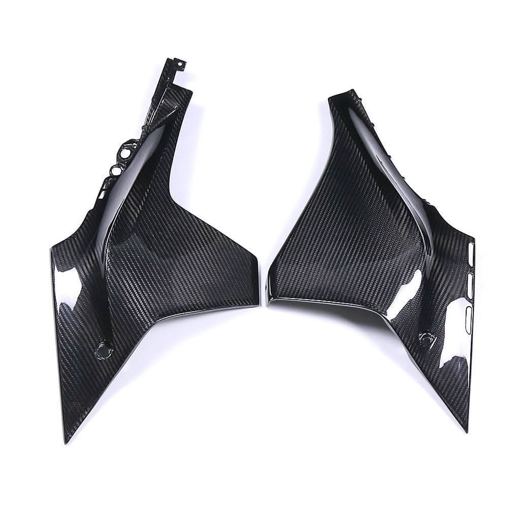 Pre-preg Carbon Fibre Upper Side Fairings for Yamaha R1 2020-2024 - Carbon Factory