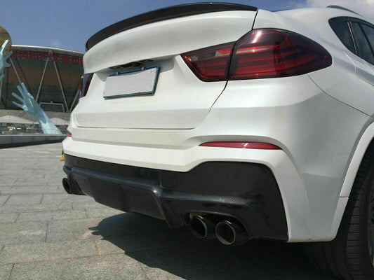 3D Style Carbon Fibre Rear Diffuser for BMW F26 X4 M Sport 15-Present - Carbon Factory