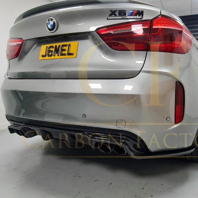 3D Style Carbon Fibre Rear Diffuser for BMW F85 X5M F86 X6M 16-Present - Carbon Factory
