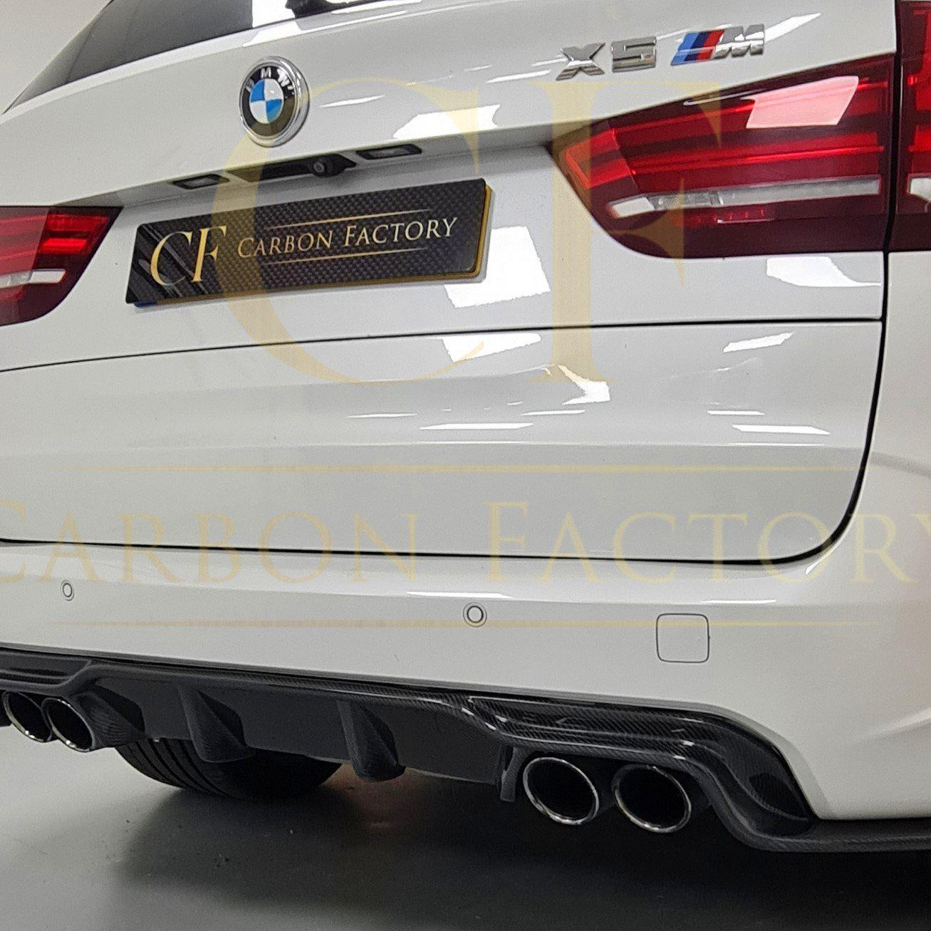 3D Style Carbon Fibre Rear Diffuser for BMW F85 X5M F86 X6M 16-Present - Carbon Factory