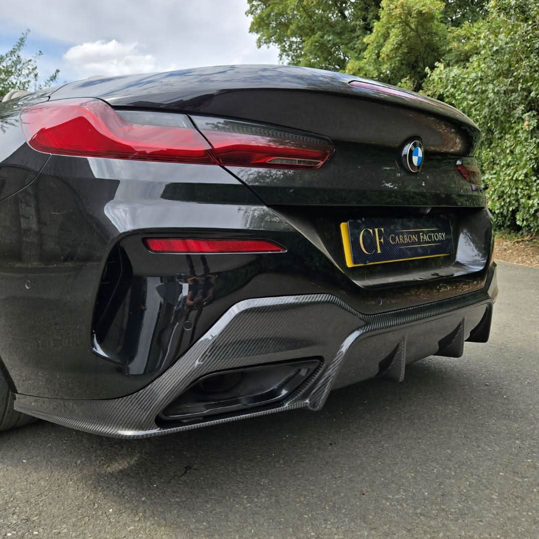 3D Style Carbon Fibre Rear Diffuser for BMW G14 G15 8 Series 18-Present - Carbon Factory
