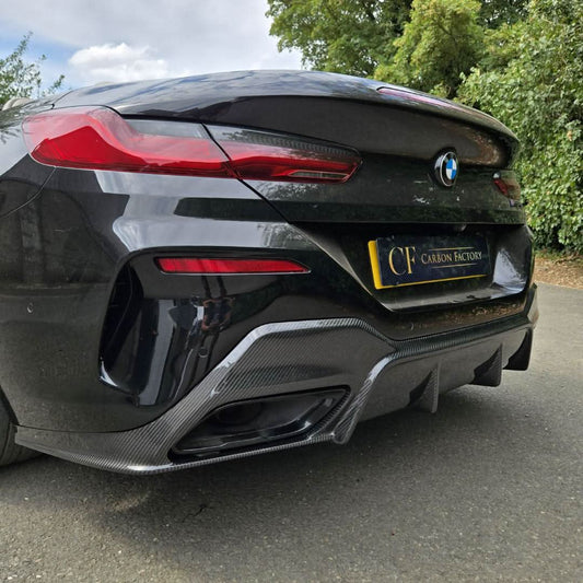 3D Style Carbon Fibre Rear Diffuser for BMW G14 G15 8 Series 18-Present - Carbon Factory