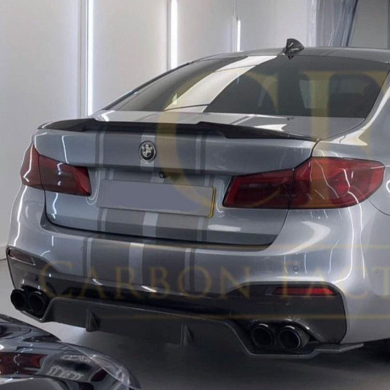 3D Style Carbon Fibre Rear Diffuser for BMW G30 G31 5 Series M Sport 17-23 - Carbon Factory