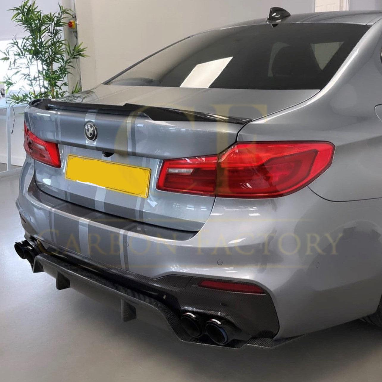 3D Style Carbon Fibre Rear Diffuser for BMW G30 G31 5 Series M Sport 17-23 - Carbon Factory