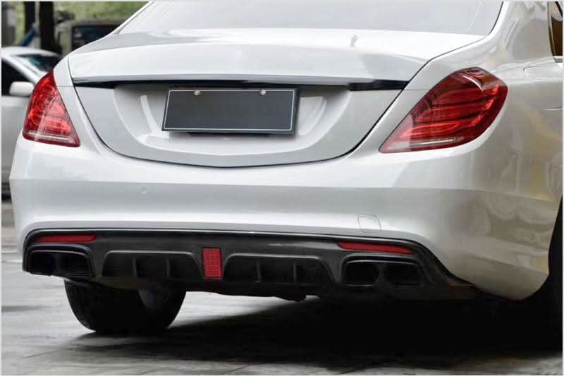 Brabus Style Carbon Fibre Rear Diffuser for Mercedes Benz W222 S Class Saloon 14-17 - Carbon Factory