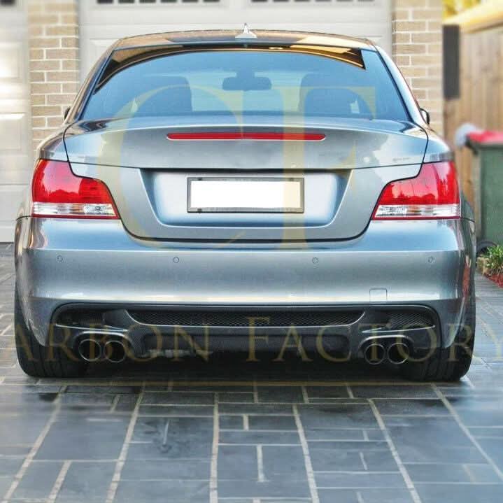 Carbon Fibre Quad Exhaust Rear Diffuser for BMW E82 E88 1 Series 04-13 - Carbon Factory