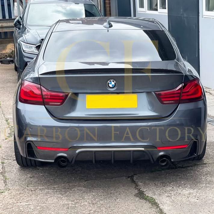 Carbon Fibre Rear Diffuser Dual Exhaust for BMW F32 F33 F36 4 Series 14-20 - Carbon Factory