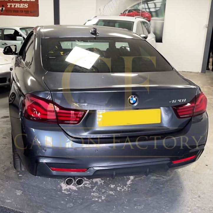 Carbon Fibre Rear Diffuser Dual Exhaust for BMW F32 F33 F36 4 Series 14-20 - Carbon Factory