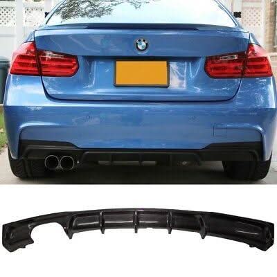 Carbon Fibre Rear Diffuser Twin Exhaust for BMW F30 F31 3 Series 12-19 - Carbon Factory