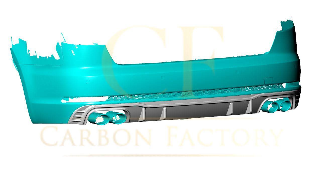 CF Style Carbon Fibre Rear Diffuser for Audi A4 S Line S4 B9 16-18 - Carbon Factory