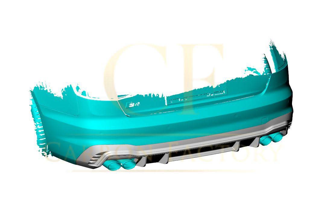 CF Style Pre-Preg Carbon Fibre Rear Diffuser for Audi A4 B9 S Line & S4 19-22 - Carbon Factory