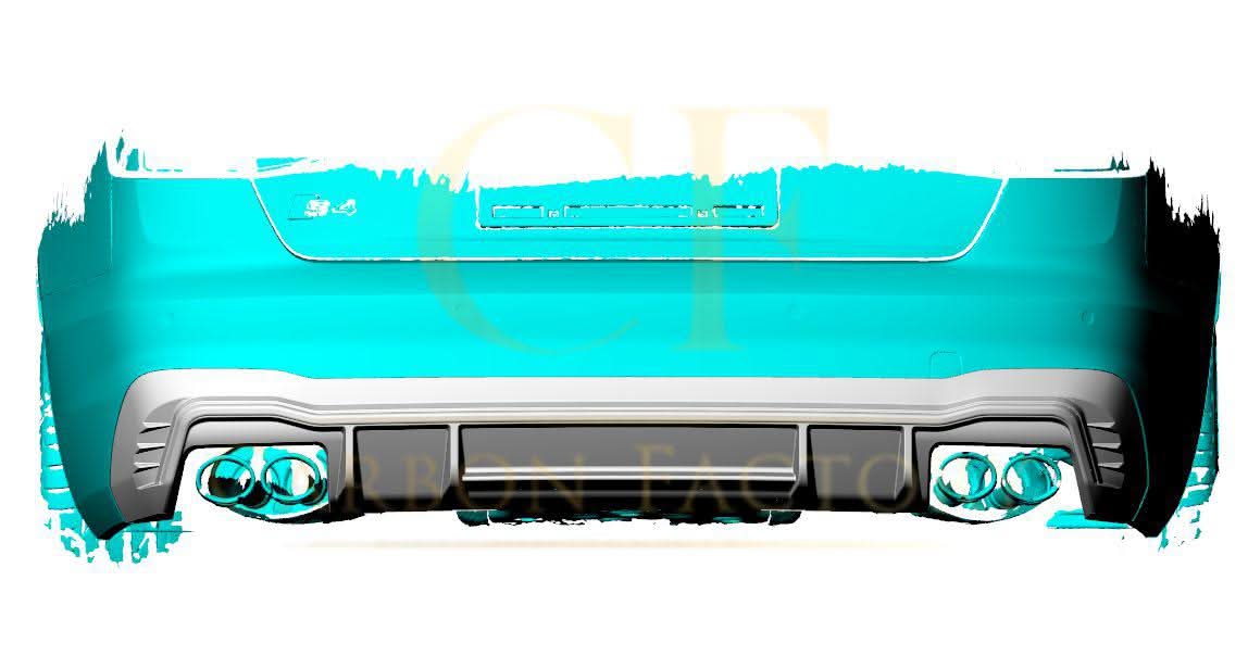 CF Style Pre-Preg Carbon Fibre Rear Diffuser for Audi A4 B9 S Line & S4 19-22 - Carbon Factory