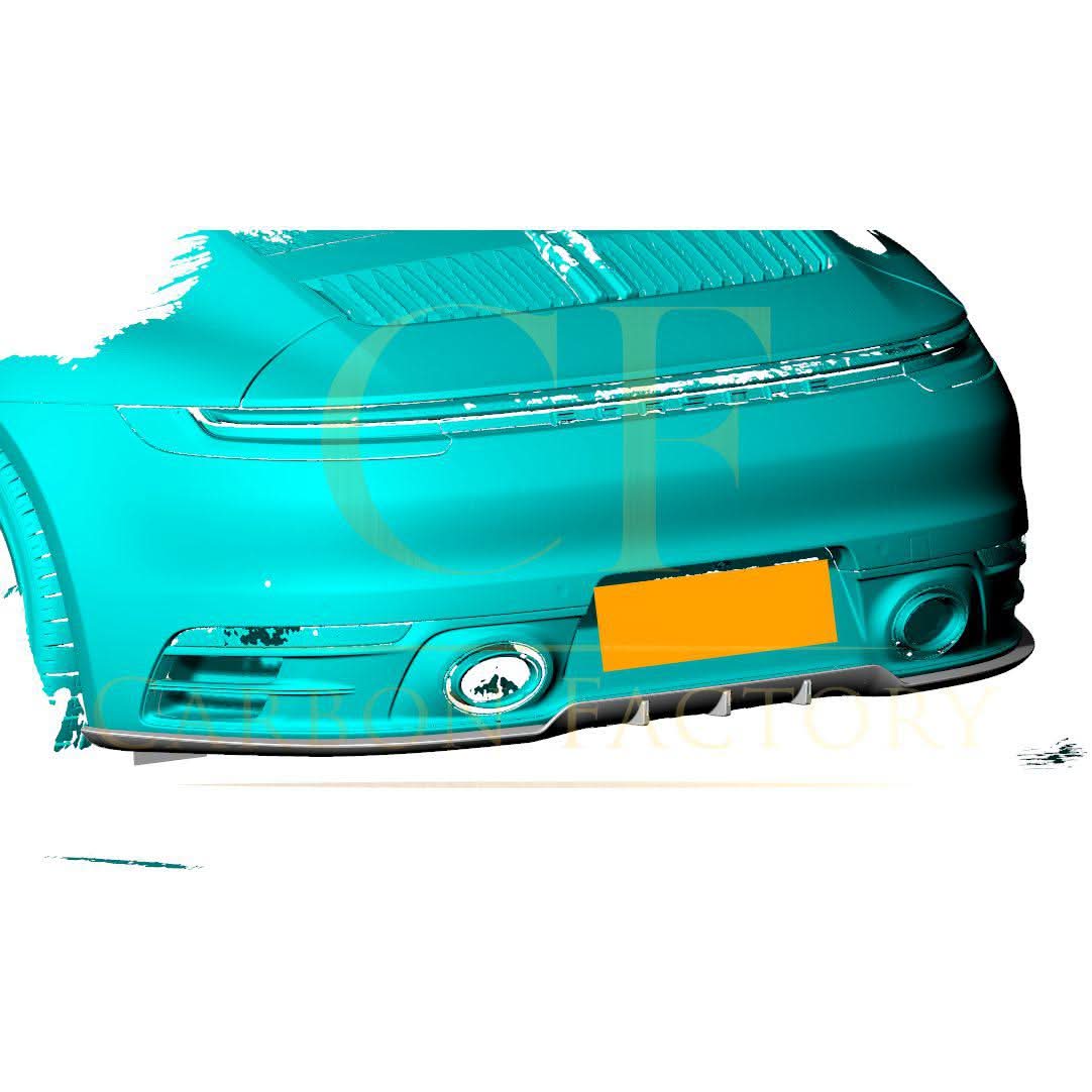 ED Style Carbon Fibre Rear Diffuser for Porsche 911 992 Carrera 4 / 4S 19-22 - Carbon Factory