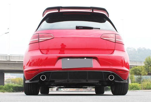 JP Style Carbon Fibre Rear Diffuser for VW Golf MK7 GTI GTD 14-17 - Carbon Factory