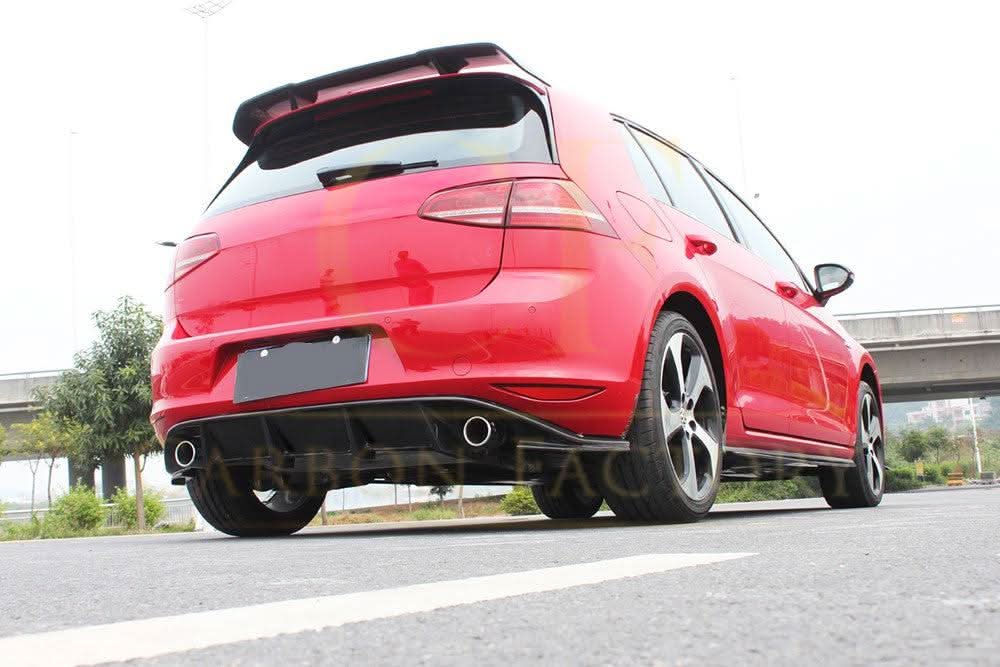 JP Style Carbon Fibre Rear Diffuser for VW Golf MK7 GTI GTD 14-17 - Carbon Factory