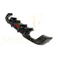 LED Carbon Fibre Rear Diffuser for Audi A3 S Line Hatchback S3 17-19 - Carbon Factory