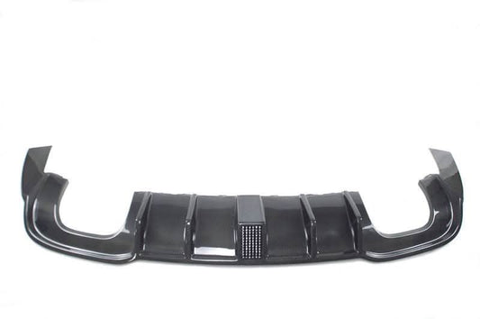 LED Carbon Fibre Rear Diffuser for Audi A3 S Line Saloon S3 17-19 - Carbon Factory