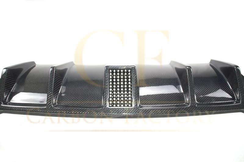 LED Carbon Fibre Rear Diffuser for Audi A3 S Line Saloon S3 17-19 - Carbon Factory