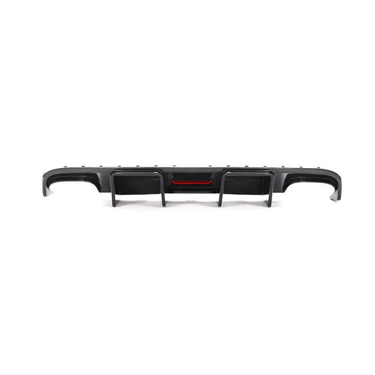 LED Style Carbon Fibre Rear Diffuser for Audi S4 A4 S Line B8 08-12 - Carbon Factory