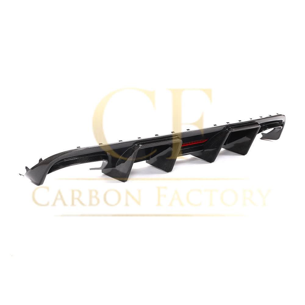 LED Style Carbon Fibre Rear Diffuser for Audi S4 A4 S Line B8 08-12 - Carbon Factory