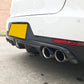 LED Style Carbon Fibre Rear Diffuser for Porsche Macan 14-20 - Carbon Factory