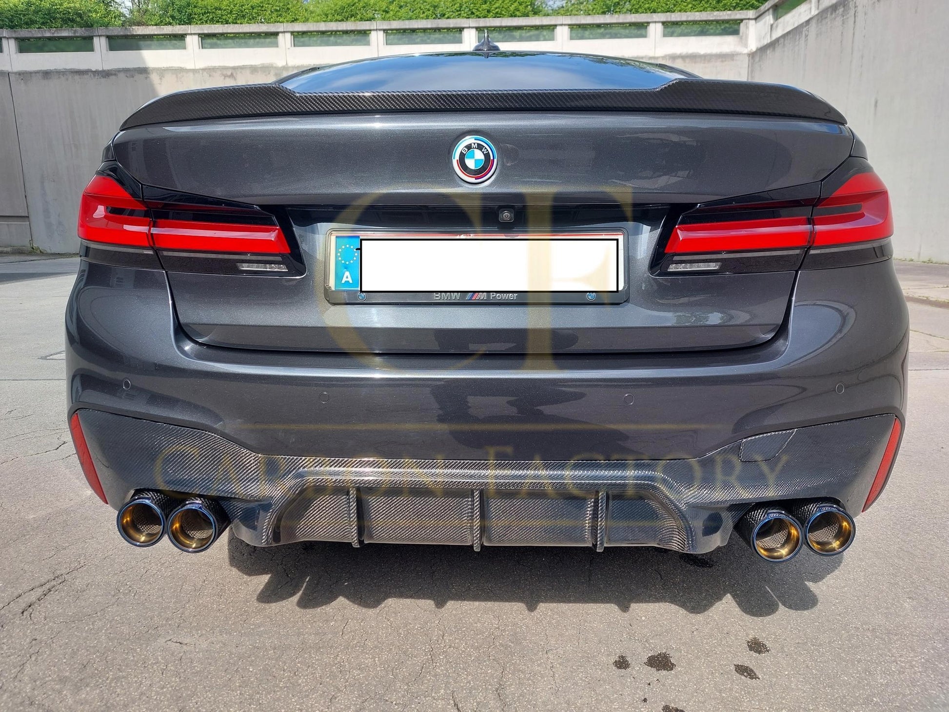 M5 Style Carbon Fibre Rear Diffuser for BMW G30 G31 5 Series M Sport 17-23 - Carbon Factory