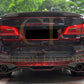 MP Style Carbon Fibre Rear Diffuser 2 Pieces for BMW G30 G31 5 Series M Sport 17-23 - Carbon Factory