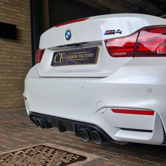 MP Style Carbon Fibre Rear Diffuser for BMW F80 M3 F82 F83 M4 14-20 - Carbon Factory