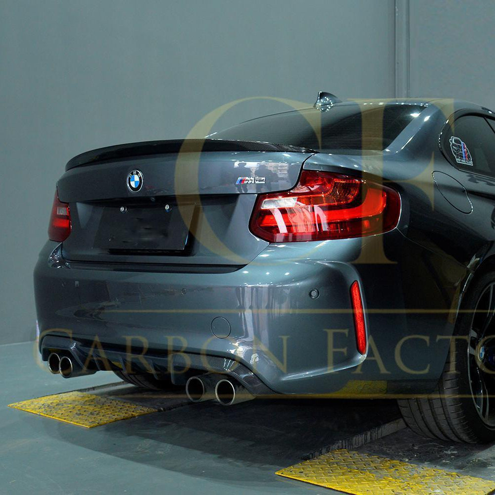 MP Style Carbon Fibre Rear Diffuser for BMW F87 F87C M2 16-21 - Carbon Factory