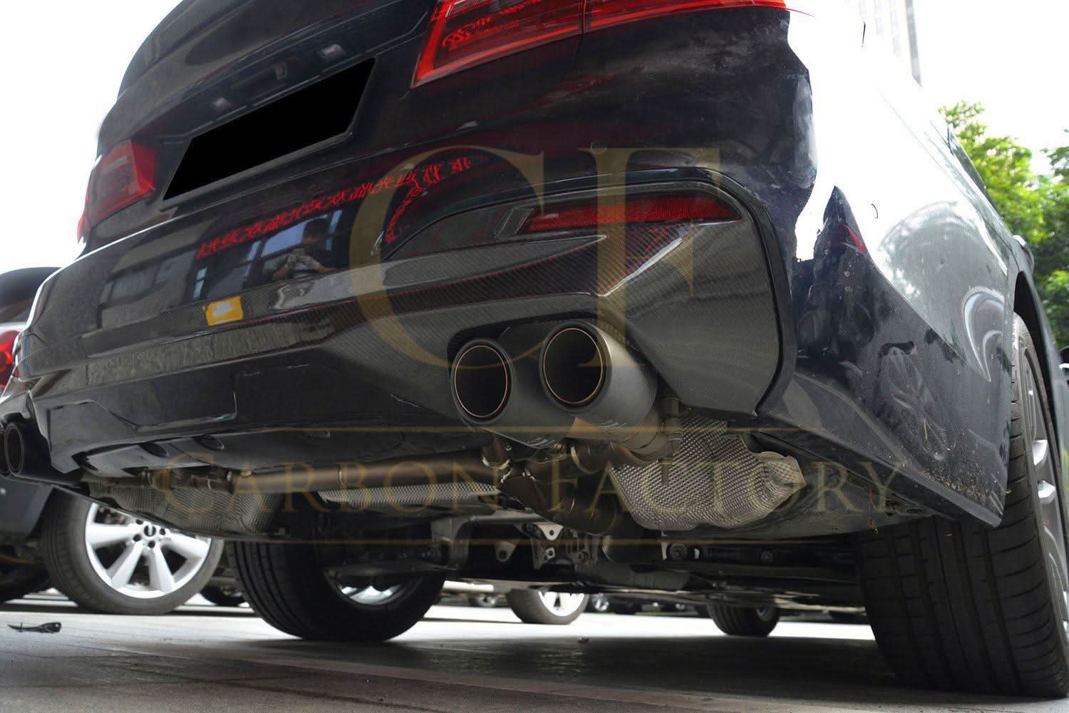 MP Style Carbon Fibre Rear Diffuser for BMW G30 G31 5 Series M Sport 17-23 - Carbon Factory