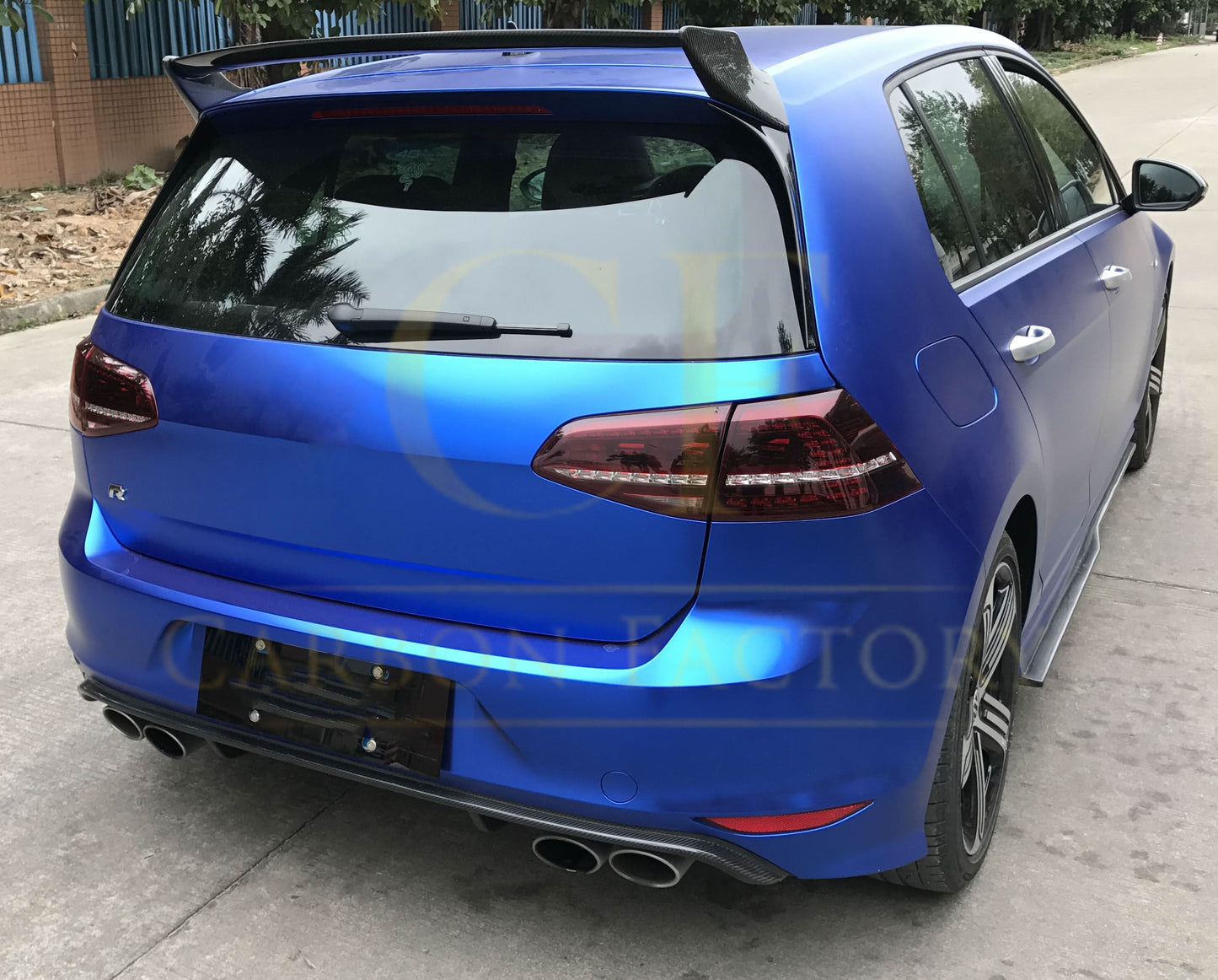 OEM Style Carbon Fibre Rear Diffuser for VW Golf MK7 R 14-17 - Carbon Factory