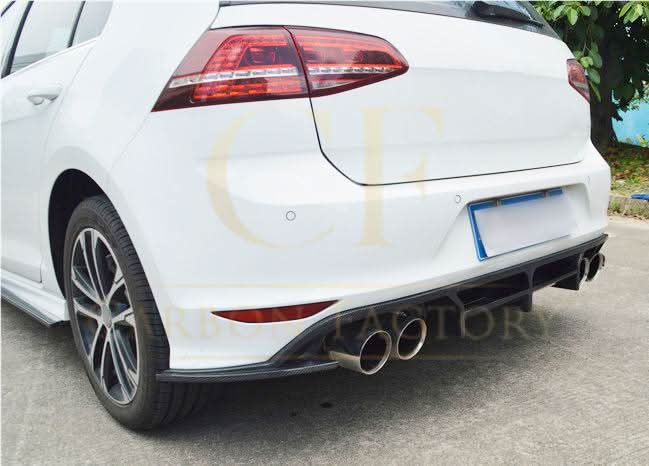 OS Style Carbon Fibre Rear Diffuser for VW Golf MK7 R 14-17 - Carbon Factory