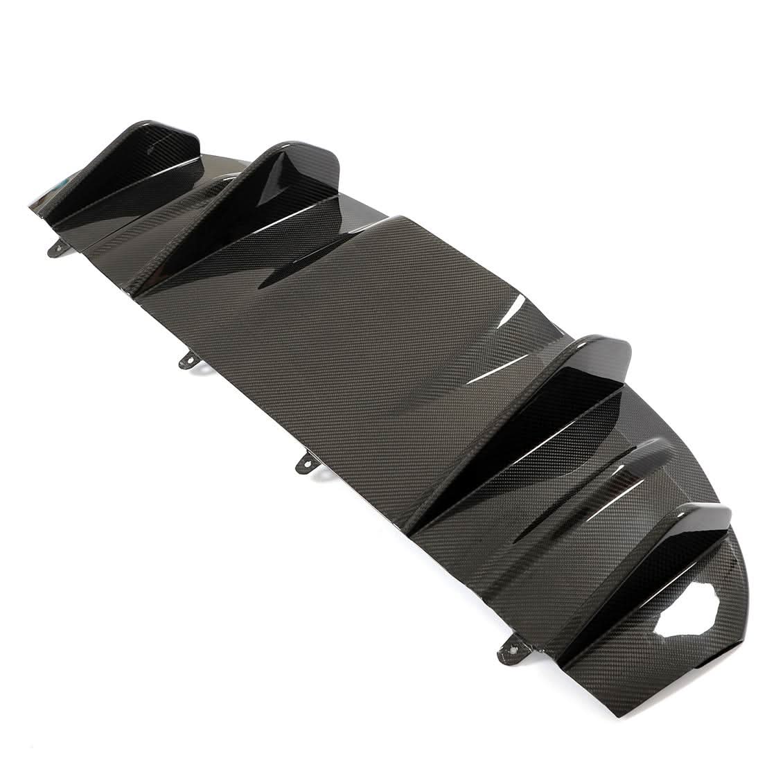 P Style Pre-Preg Carbon Fibre Rear Diffuser for Porsche Taycan 4 Door 19-21 - Carbon Factory