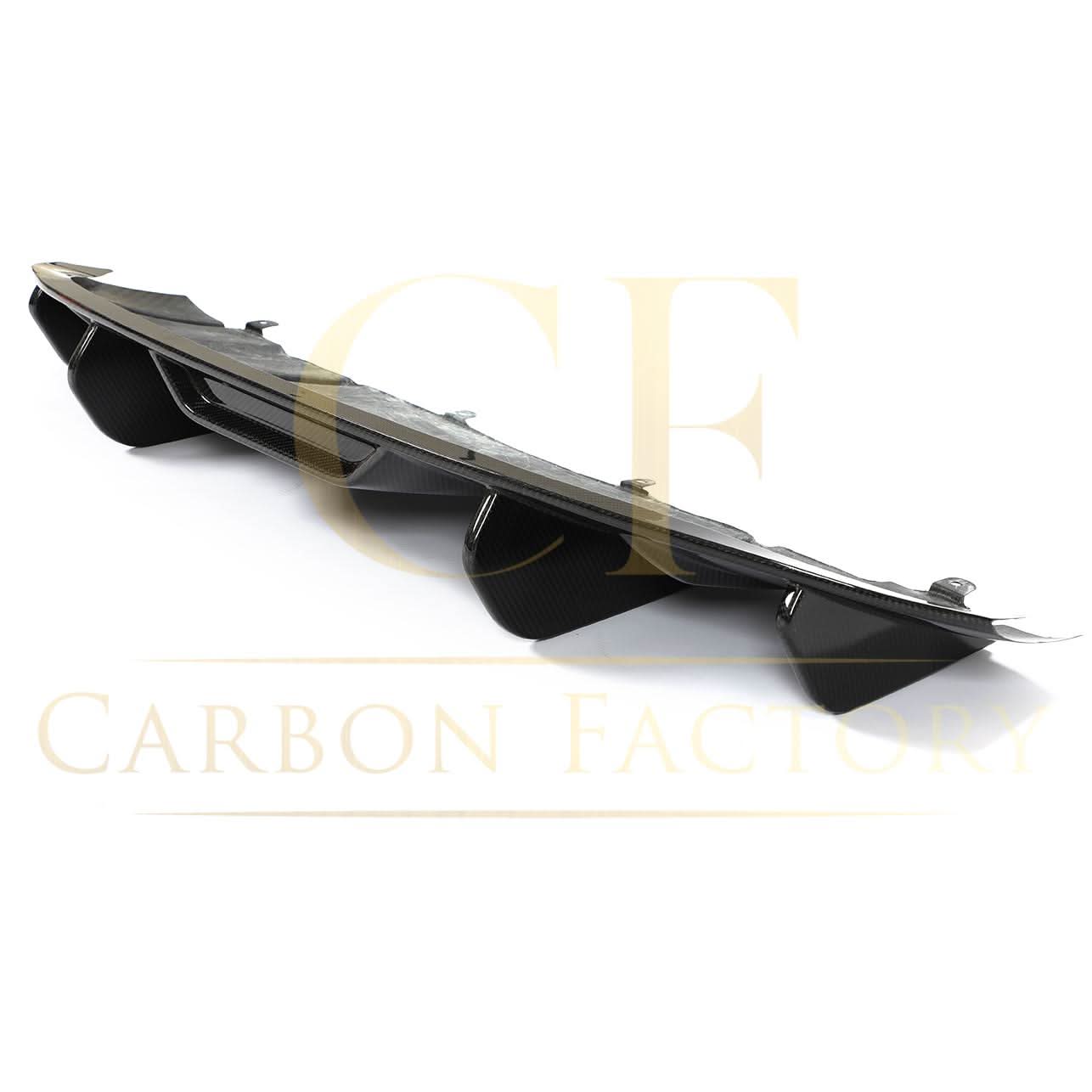 P Style Pre-Preg Carbon Fibre Rear Diffuser for Porsche Taycan 4 Door 19-21 - Carbon Factory
