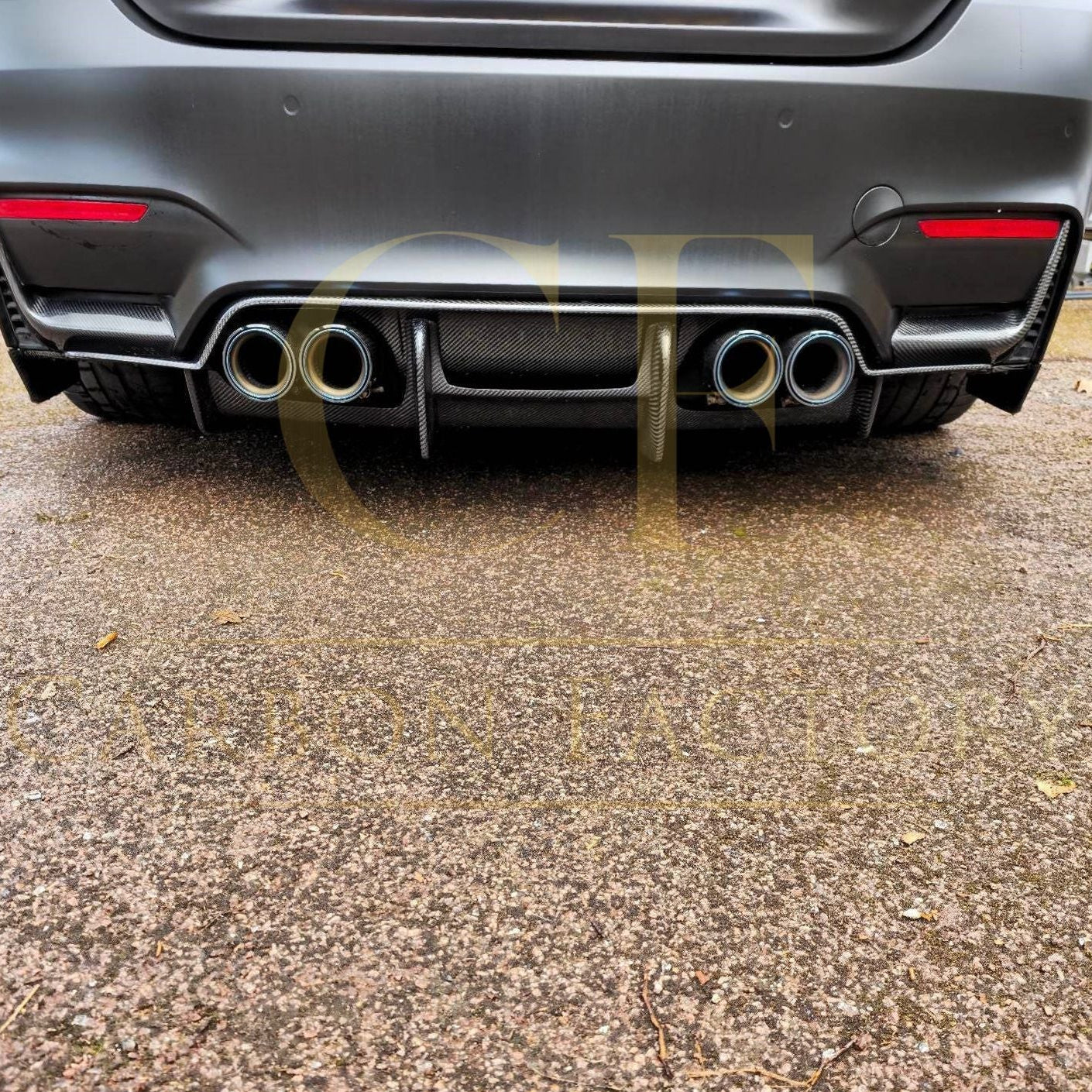 PSM Style Carbon Fibre Rear Diffuser for BMW F80 M3 F82 F83 M4 14-20 - Carbon Factory