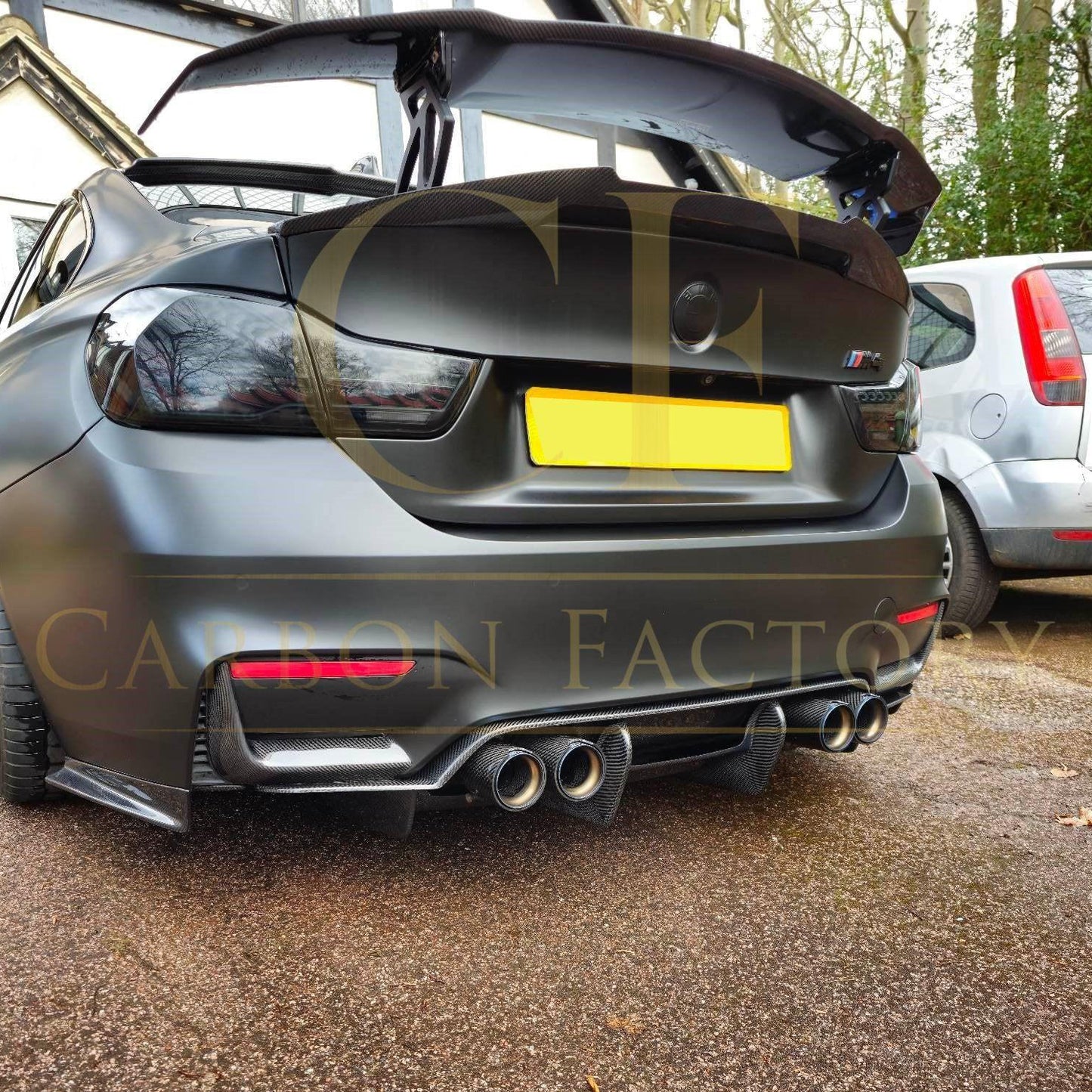 PSM Style Carbon Fibre Rear Diffuser for BMW F80 M3 F82 F83 M4 14-20 - Carbon Factory