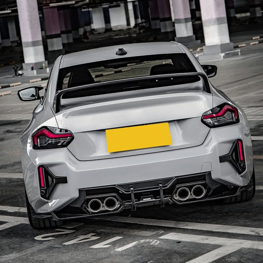 SQ Style Pre-Preg Carbon Fibre Rear Diffuser for BMW G87 M2 23-Present - Carbon Factory