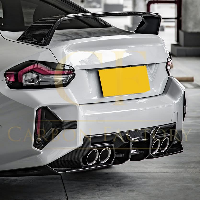 SQ Style Pre-Preg Carbon Fibre Rear Diffuser for BMW G87 M2 23-Present - Carbon Factory