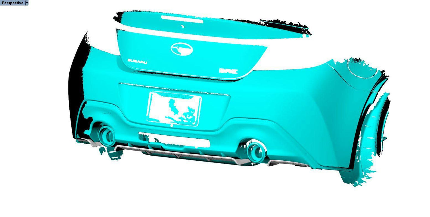 ST Style Carbon Fibre Rear Diffuser for Toyota GR86 22-Present - Carbon Factory