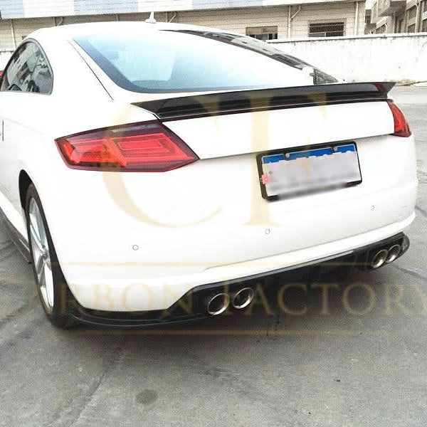V Style Carbon Fibre Rear Diffuser for Audi 8S TT MK3 15-18 - Carbon Factory