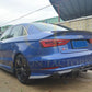 V Style Carbon Fibre Rear Diffuser for Audi A3 S Line S3 Saloon 13-15 - Carbon Factory