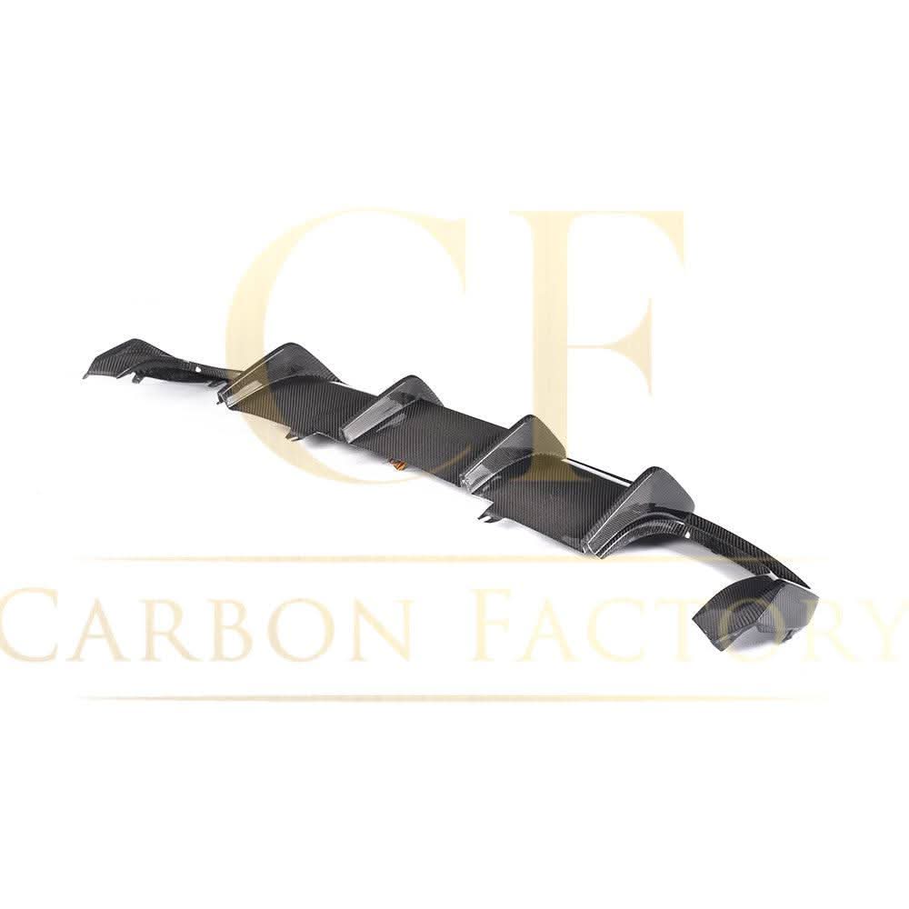 V Style Carbon Fibre Rear Diffuser for Audi A4 B9 Non S Line 16-18 - Carbon Factory