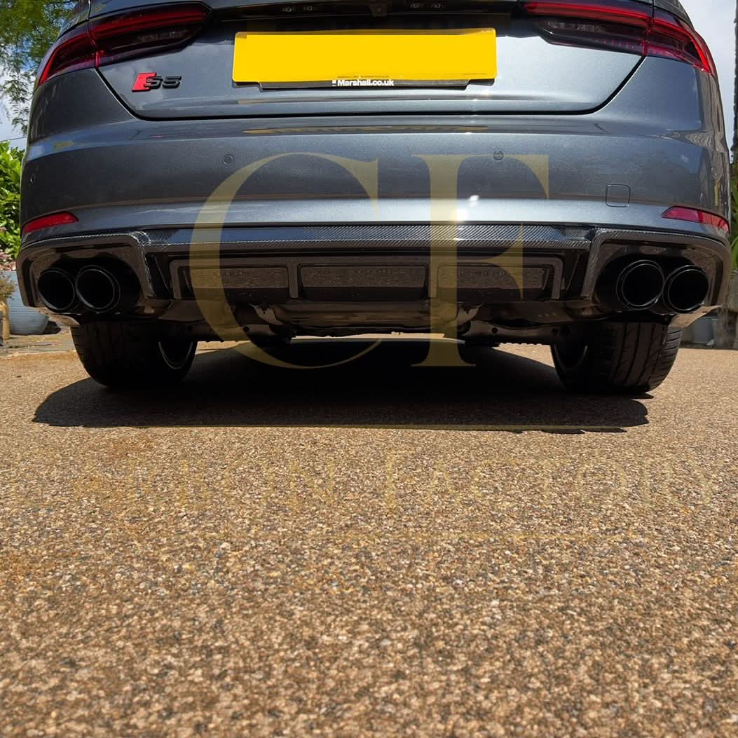 V Style Carbon Fibre Rear Diffuser for Audi B9 A5 S Line & S5 17-19 - Carbon Factory
