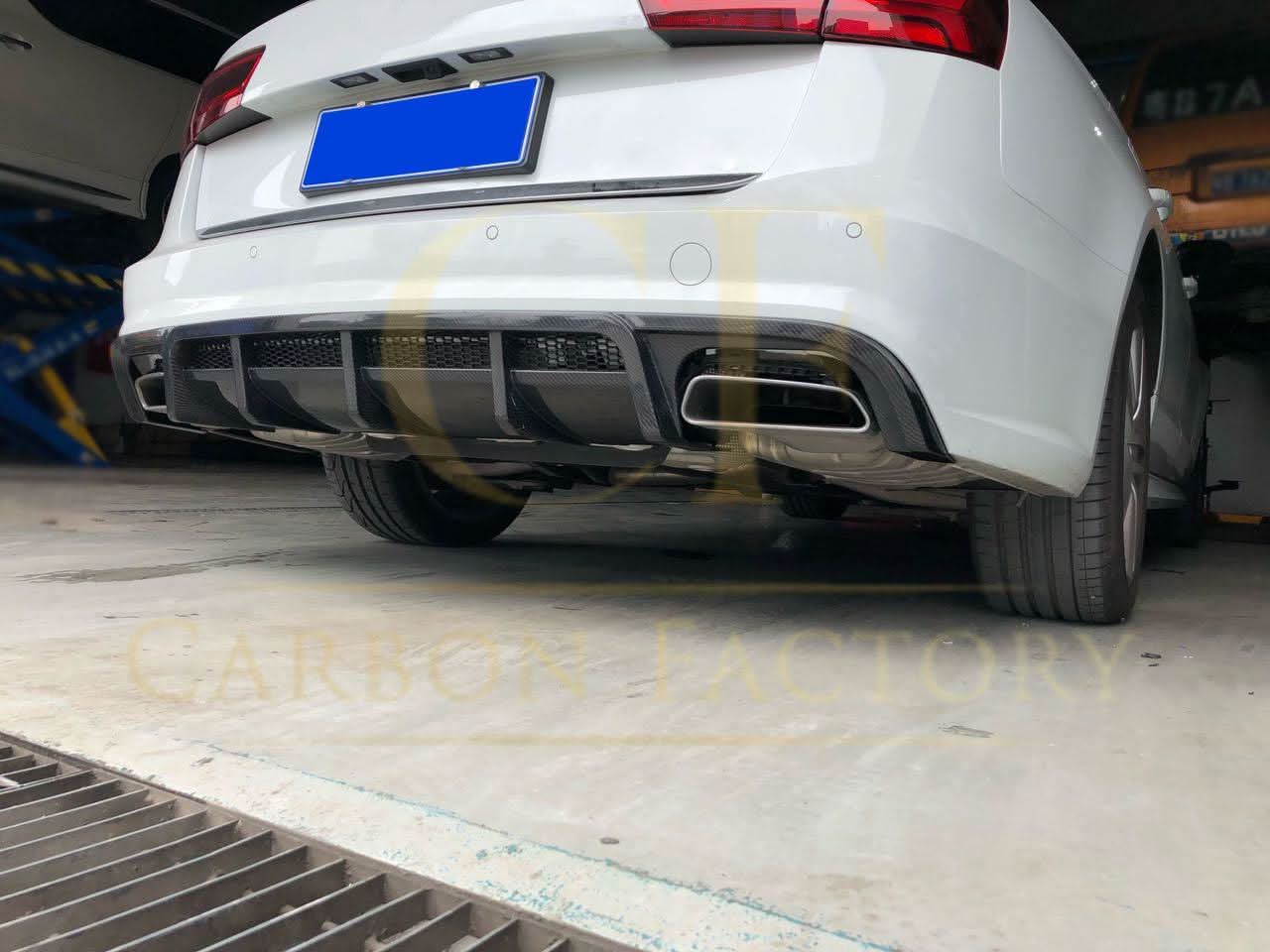 V Style Carbon Fibre Rear Diffuser for Audi C7.5 A6 S Line & S6 15-18 - Carbon Factory