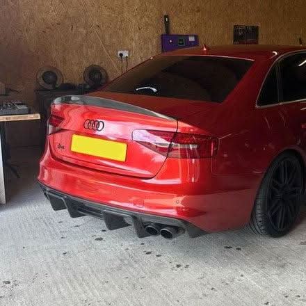 V Style Carbon Fibre Rear Diffuser for Audi S4 B8.5 A4 S Line 13-15 - Carbon Factory