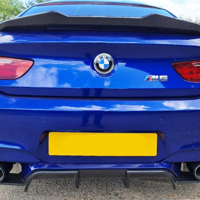 V Style Carbon Fibre Rear Diffuser for BMW F06 F12 F13 M6 11-18 - Carbon Factory
